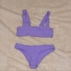 purple bikini set